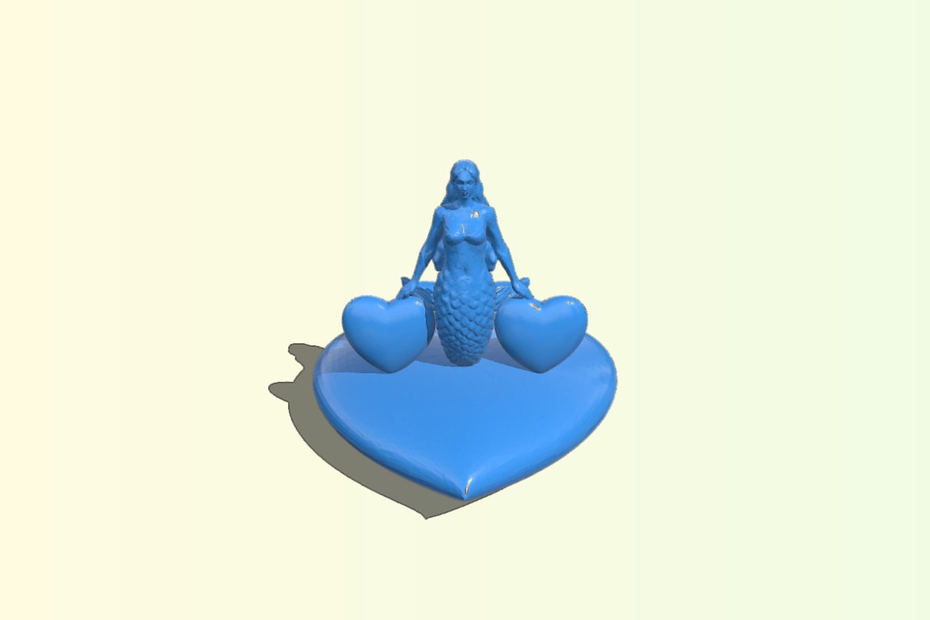 Mermaid with Hearts