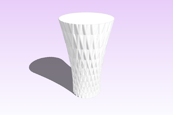 My 3 vase, made in SketchUp. | 3d print model