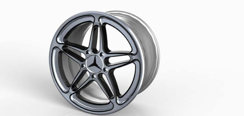 Mercedes Benz Rim-Keychain | 3d print model