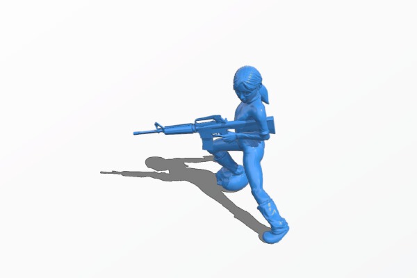 Warrior woman | 3d print model
