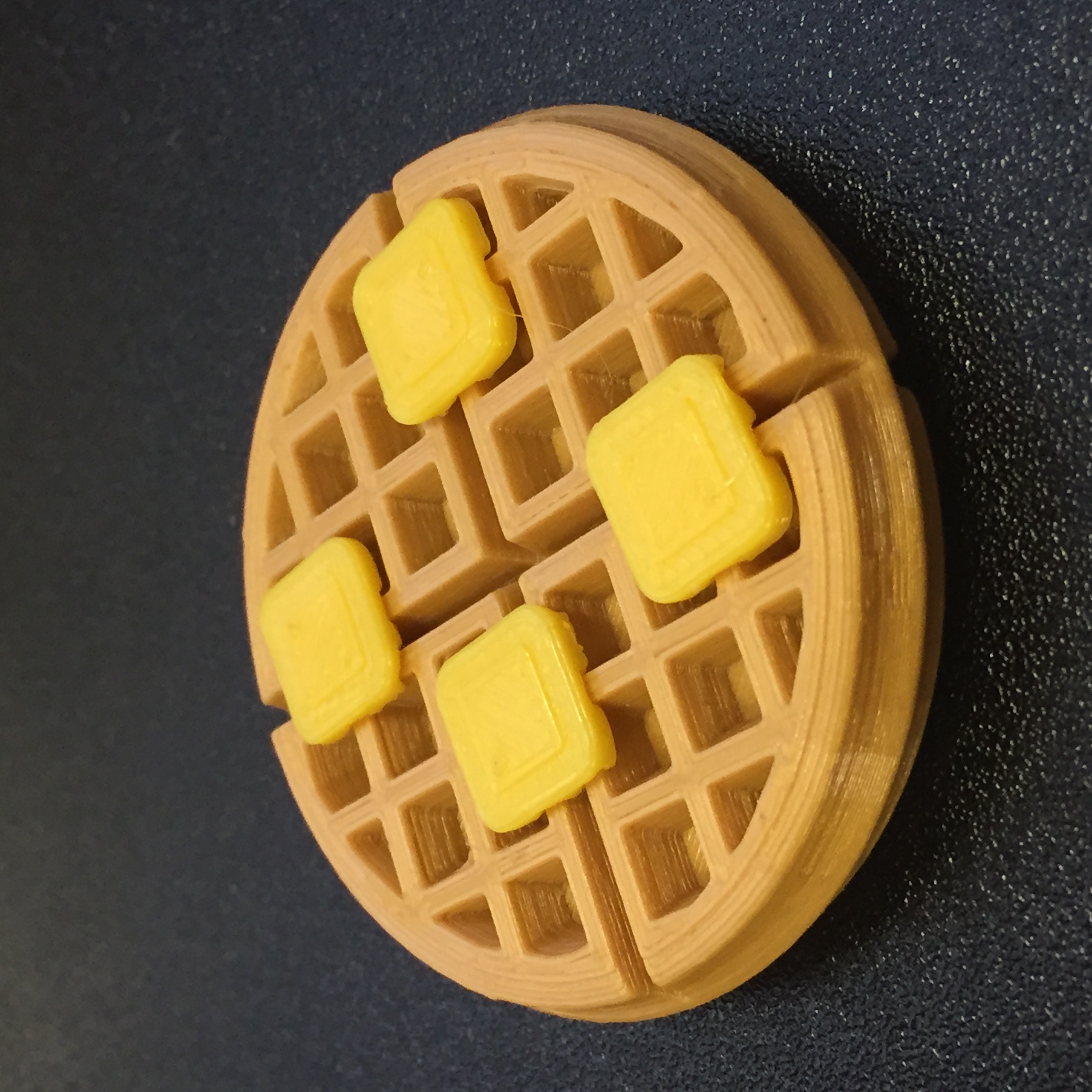 Waffle with butter