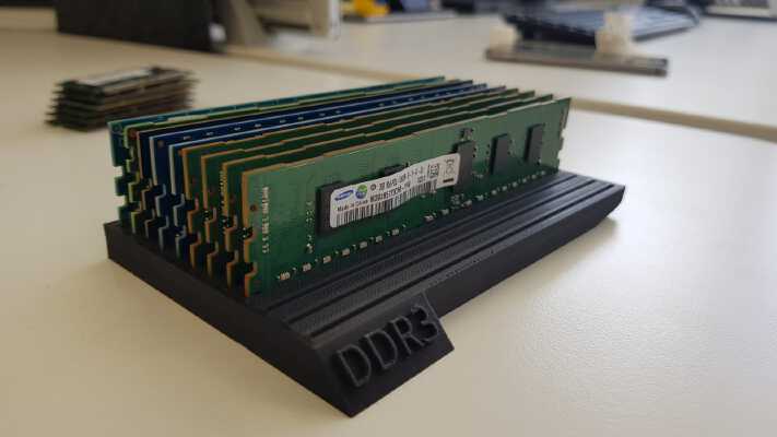 DDR RAM Organizer | 3d print model