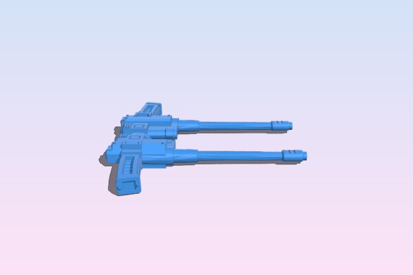 Gaslands custom Twin-Linked M2 Browning | 3d print model