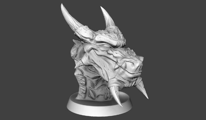 Snow Dragon | 3d print model