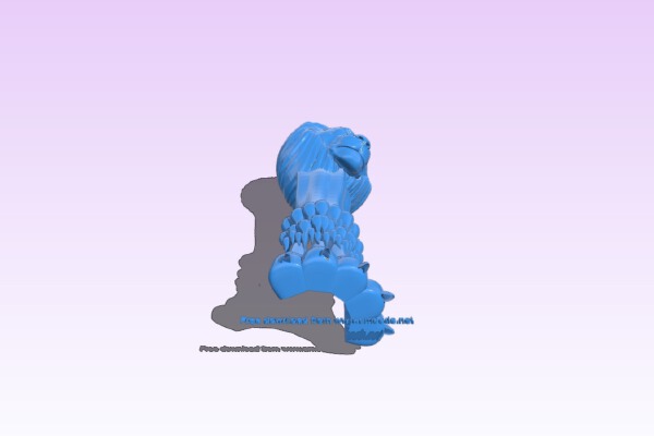 Lion bed leg | 3d print model
