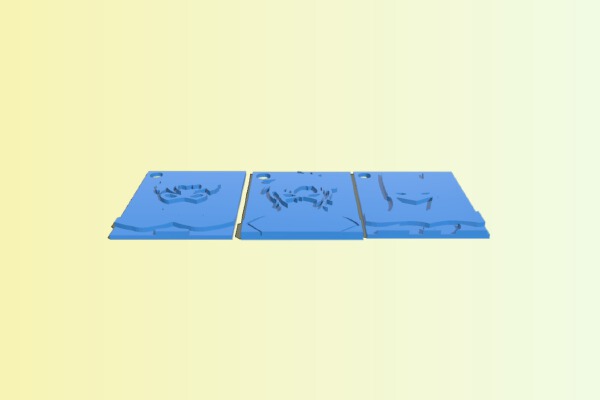 Batman, Nightwing and Robin Keychain | 3d print model
