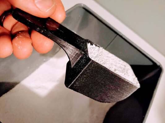 Laundry detergent scoop 75ml (incl step) | 3d print model