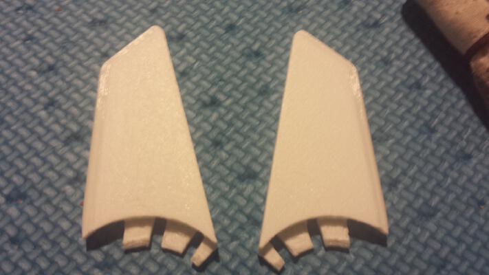 Rapiro Left and Right Ears with support | 3d print model