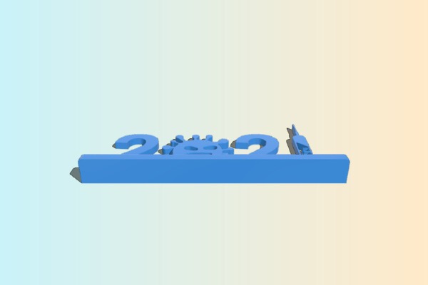 2021 Logo | 3d print model