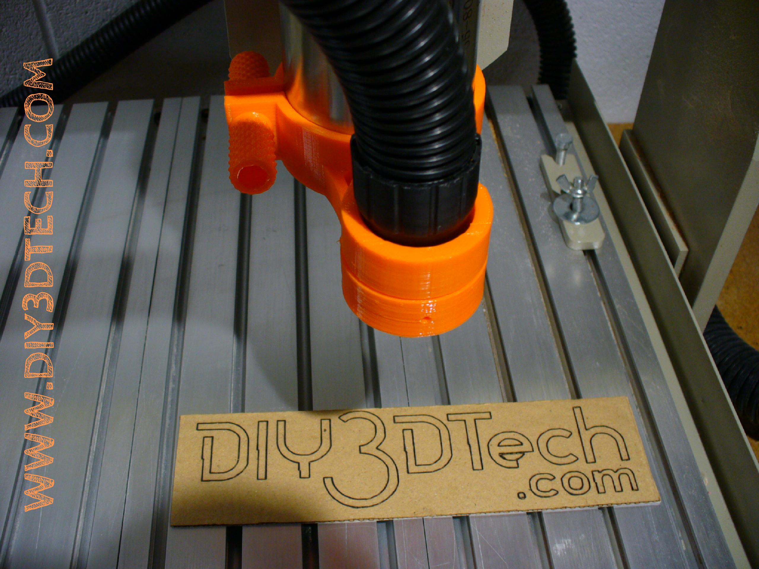 ReMixed Mount and Nozzle for 800 Watt Water Cooled CNC Spindle!