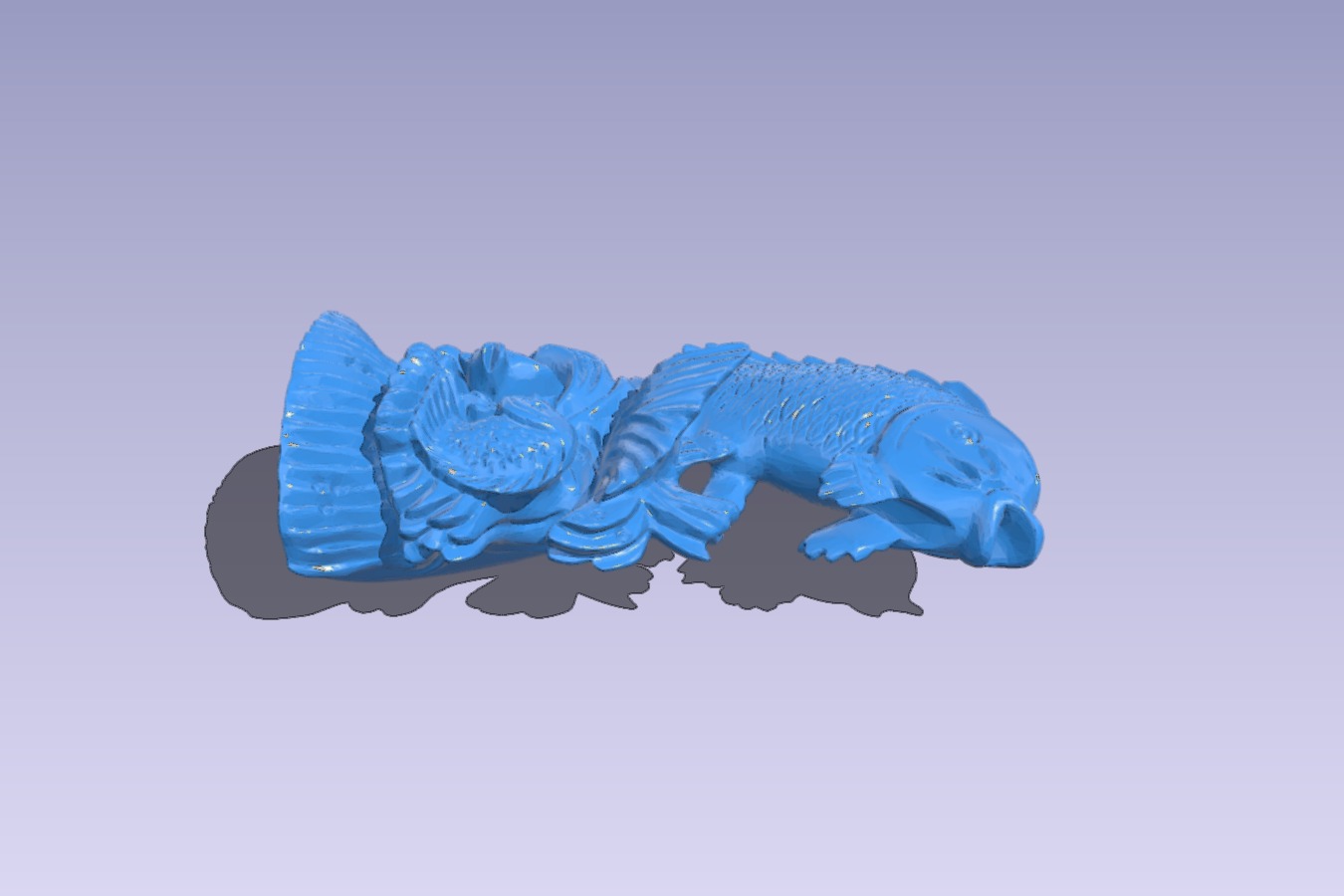 Carp statue