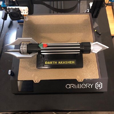 Custom Sith Lightsaber | 3d print model
