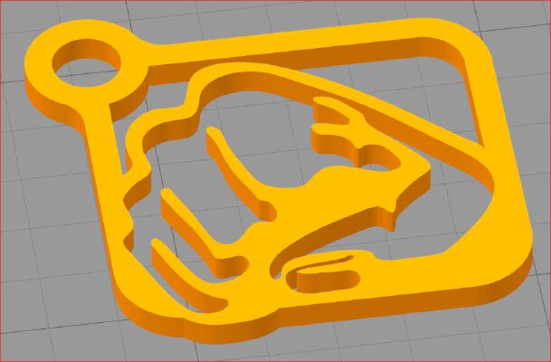 GTA: San Andreas Punch Icon Keychain | 3d print model
