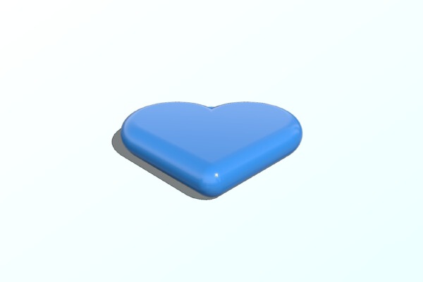 Small heart pendant | 3d print model