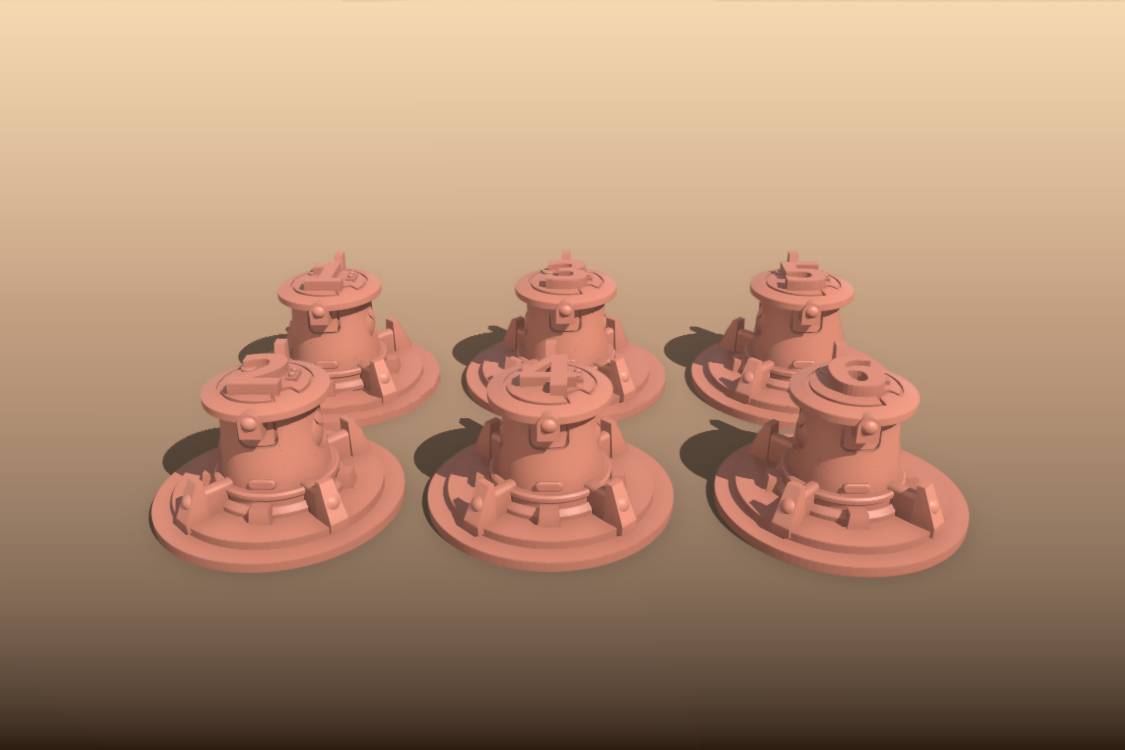 Tau Objective Markers | 3d print model