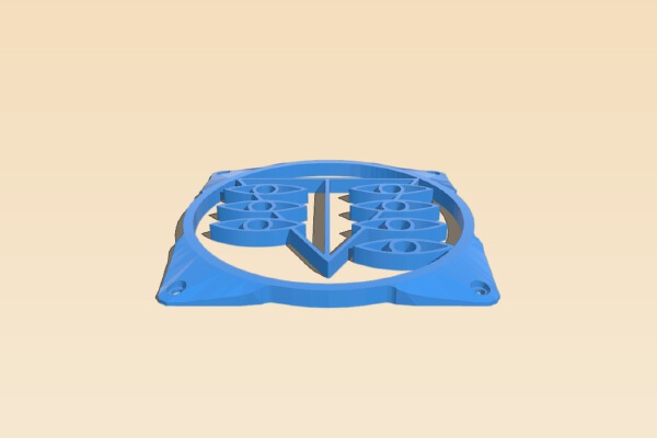 Evangelion Seele 120mm Fan Grill | 3d print model