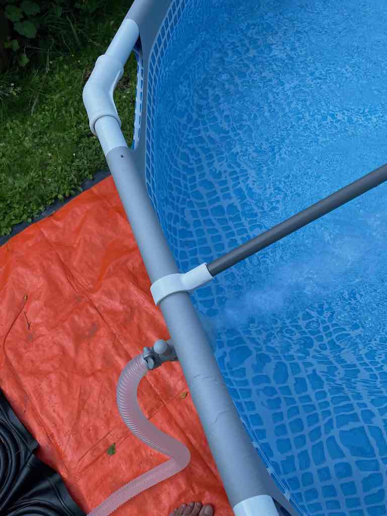 Intex pool cover support