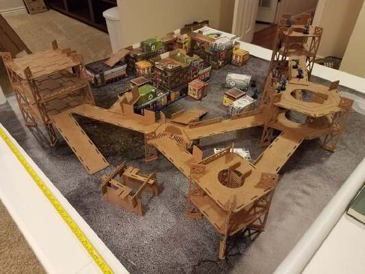 Tabletop Industrial Terrain CNC_Laser Cut | 3d print model