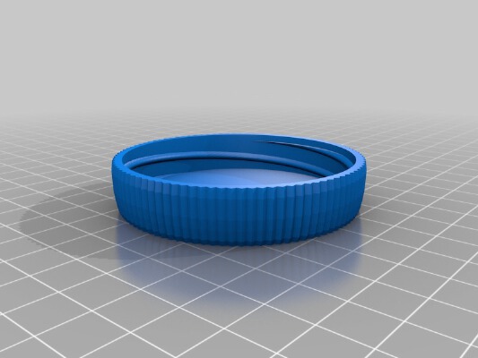 My Customized Container with Knurled Lid - pens bigger | 3d print model