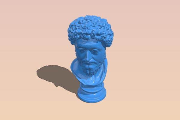 Famous bust of Marcus Aurelius | 3d print model