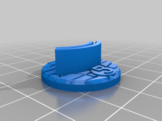 DnD Paper Standee with numbered plate | 3d print model