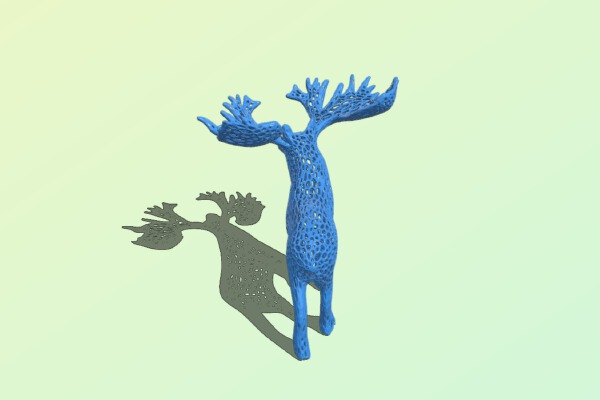 The Alberta Moose Voronoi Remix | 3d print model