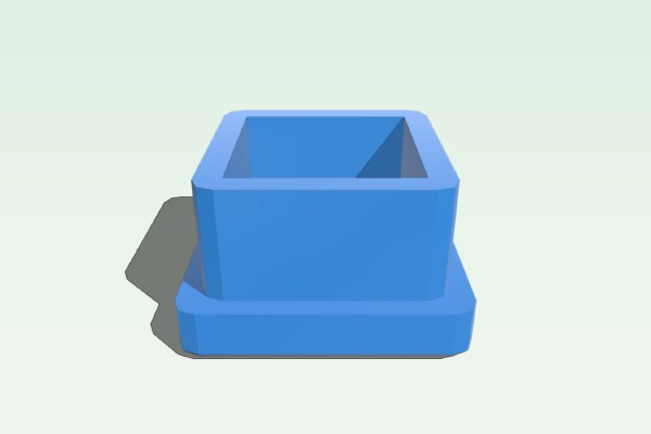 Pipe plug square profile | 3d print model