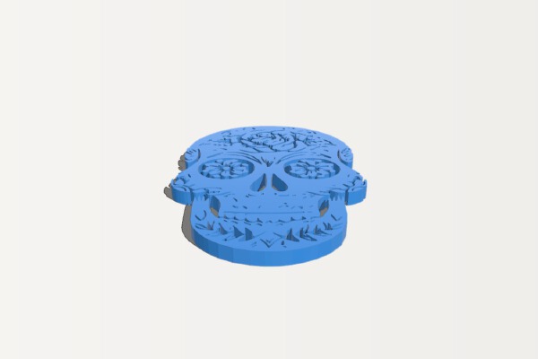 mexican skull | 3d print model