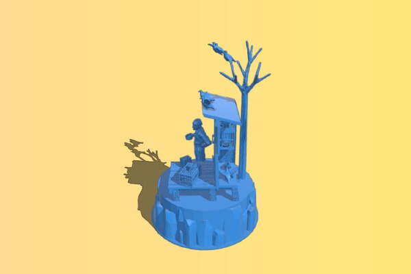 Pigeon Racing Diorama - 32mm - My Father, My Hero 1980's | 3d print model