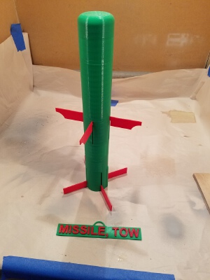 Hanging MISSILE, TOW | 3d print model