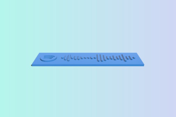 Never Gonna Give You Up Spotify Code | 3d print model