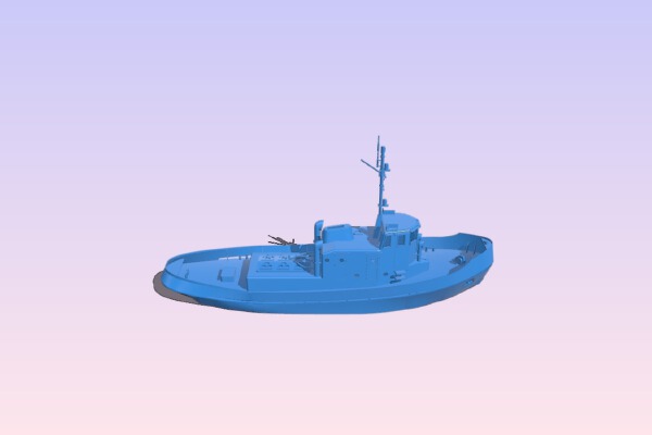Polish Tugboat Ship | 3d print model