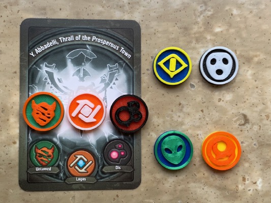 KeyForge House Tokens | 3d print model