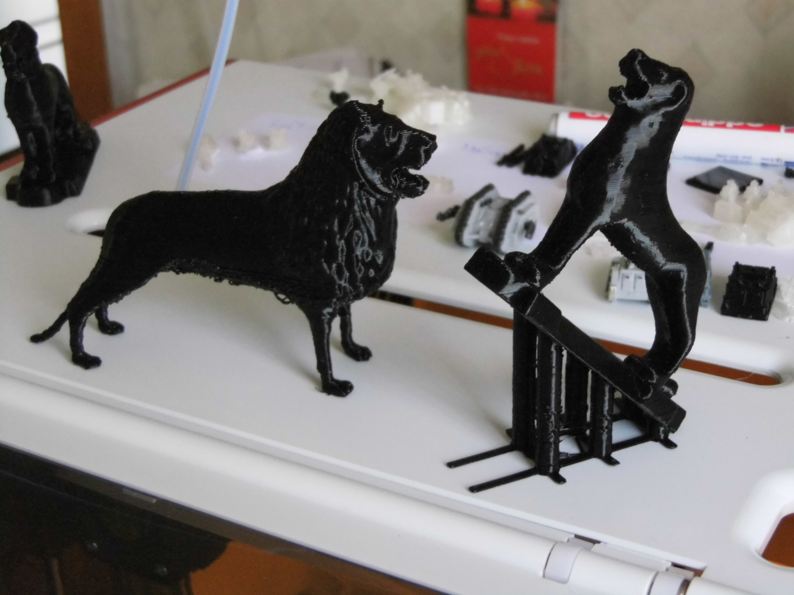 A jig for printing the Brunswick Lion