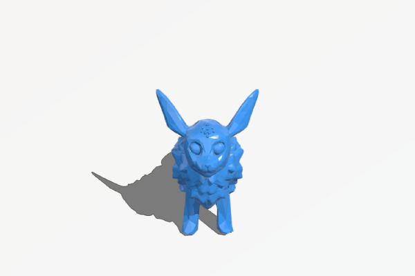 Low Poly Eevee-Pokemon | 3d print model