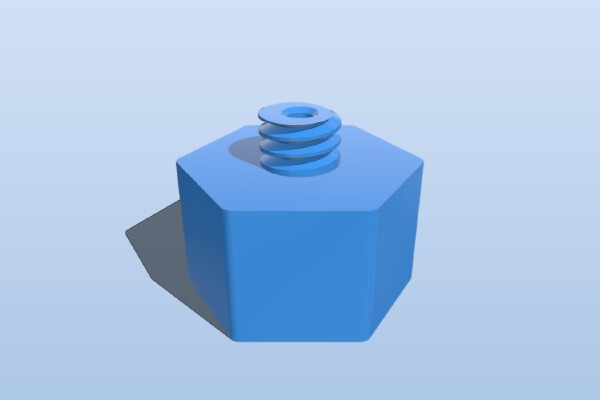 1_8 inch PT to 1_4 inch 20 nut adapter for drybox | 3d print model