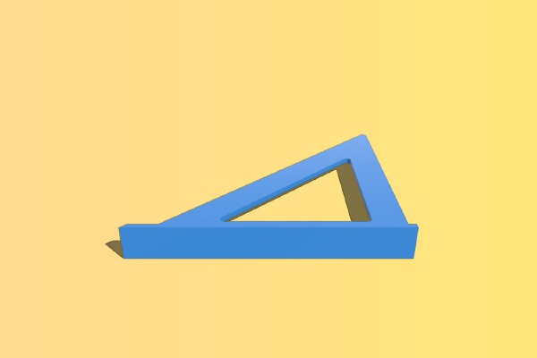 Simple 6 Inch Speed Square | 3d print model