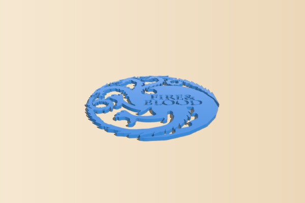 Targaryen Motto from Game of Thrones | 3d print model