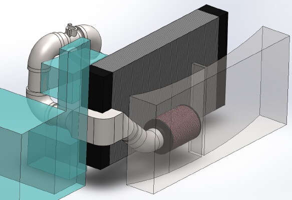 Joel's CAI, Prius Cold Air Intake w_ Oil Catcher | 3d print model