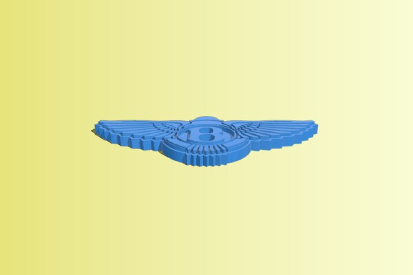 Bentley Logo Keychain | 3d print model