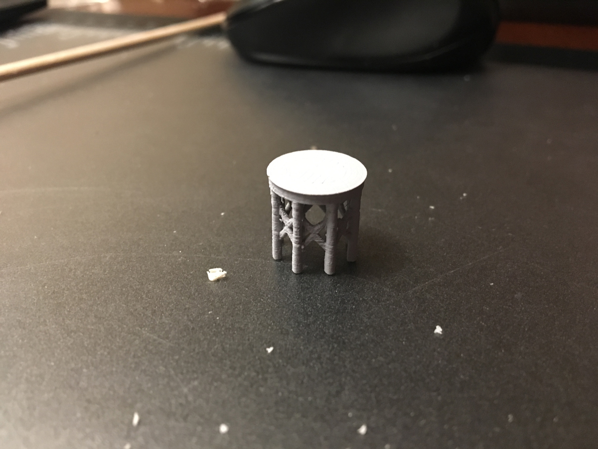 Water Tower base and roof for building damage counters