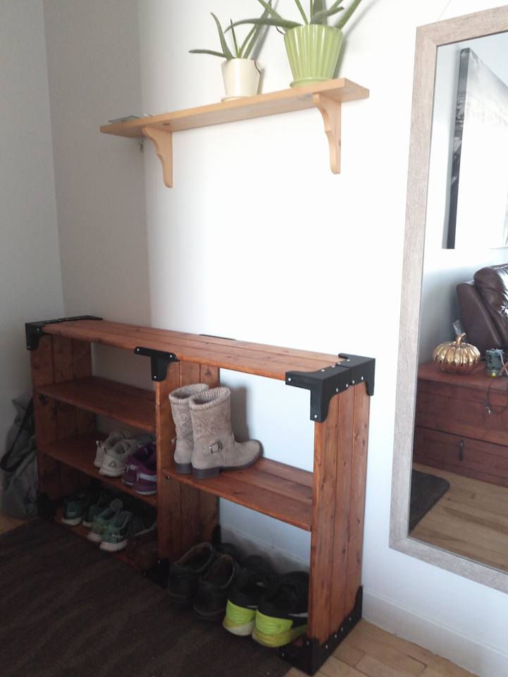 DIY shoes rack