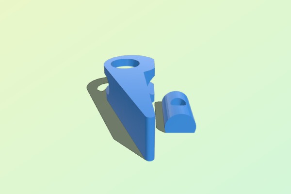 Quick Release Lever for 4mm bolt | 3d print model