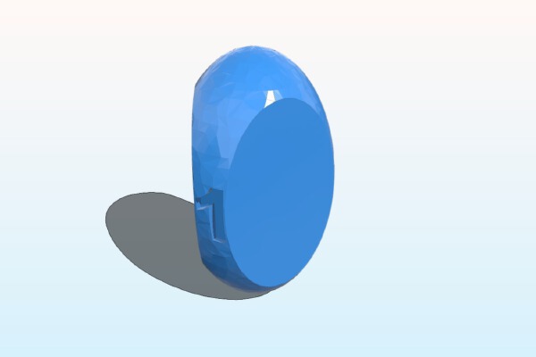 Fixed 3 sided die (numbers on edges) | 3d print model