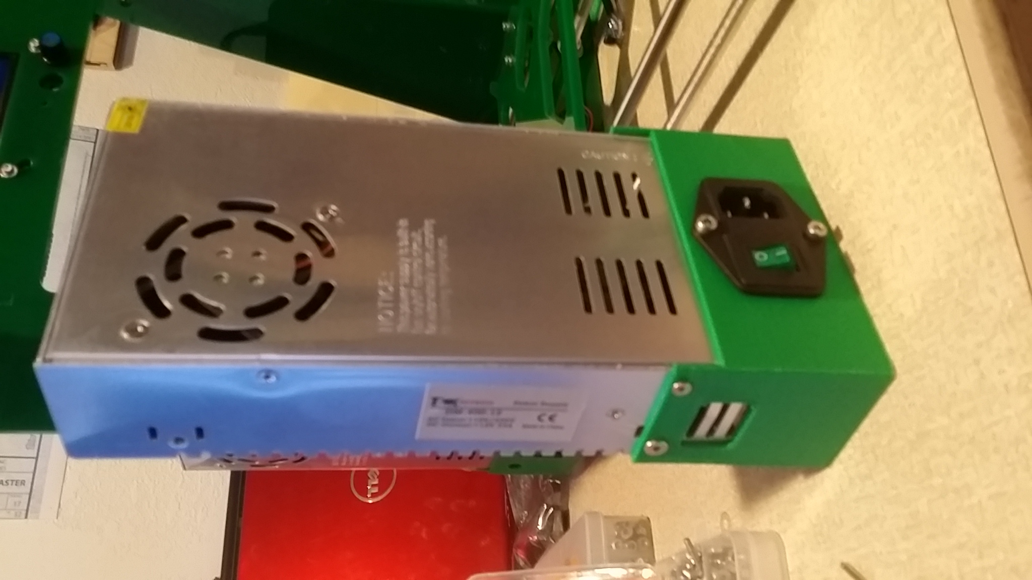 12 Volt Power Supply Cover with switch and plug