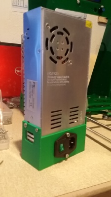12 Volt Power Supply Cover with switch and plug | 3d print model