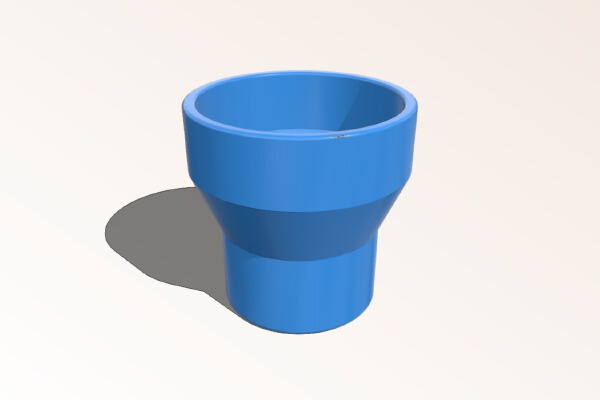 2" to 4" woodworking air hose adapter | 3d print model