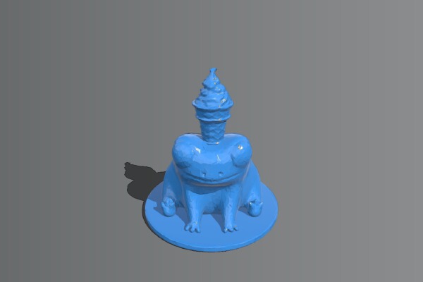 Fred The Frog But With Ice Cream | 3d print model