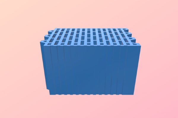 Building Brick - cegła Porotherm 25 | 3d print model