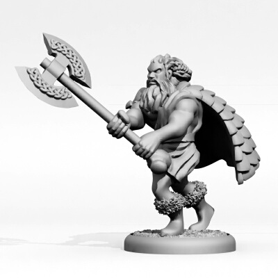 Valeb the Axeman | 3d print model